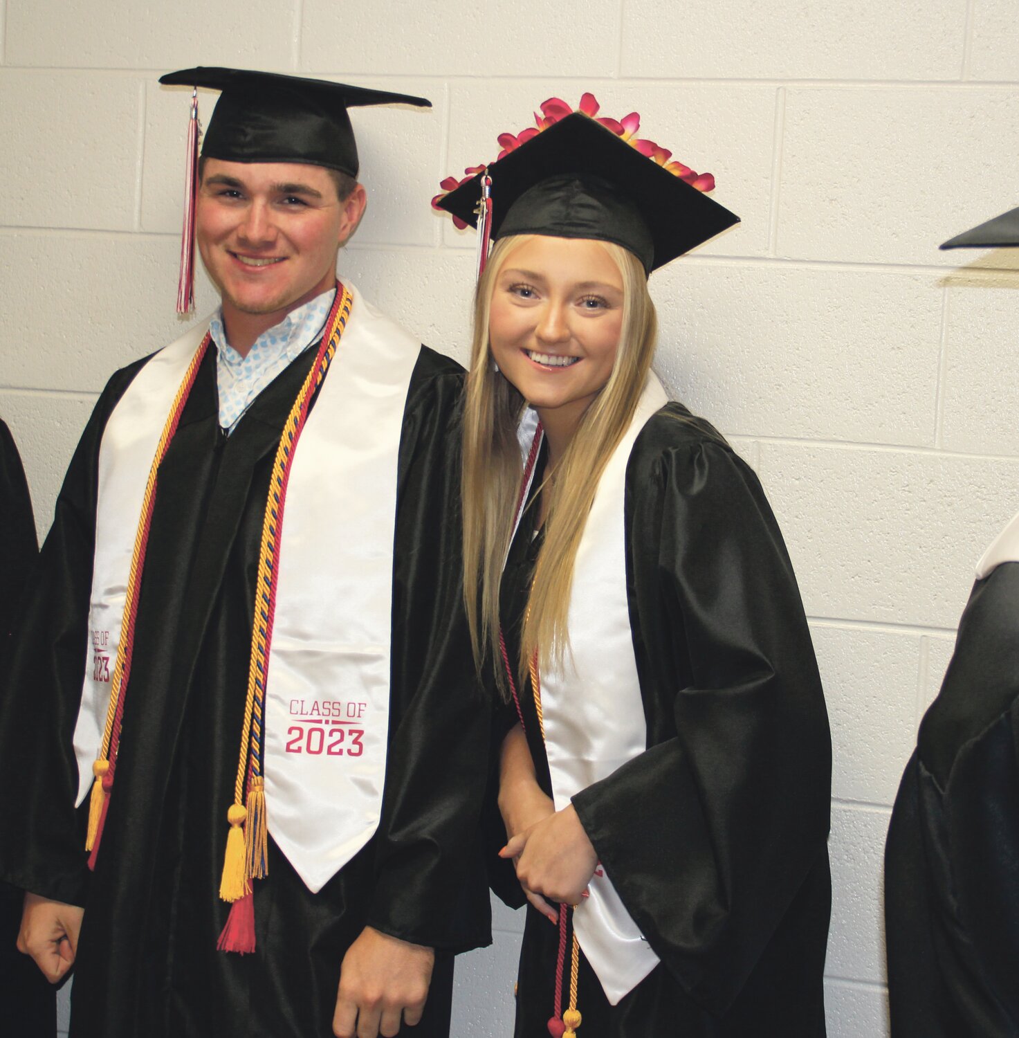 LCR Photo/Beth Durreman
Caleb Graves and Kaytlin Myers pose for a photo at Conway graduation Saturday.